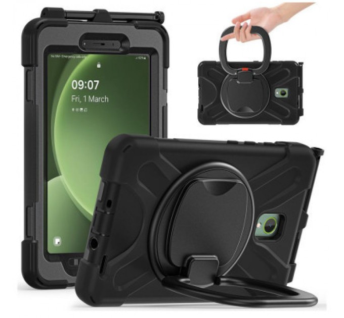 BeCover Чохол до планшета BeCover Heavy Duty Case With Stand Holder Samsung Galaxy Tab Active 5 SM-X306B 8" Black (710950)