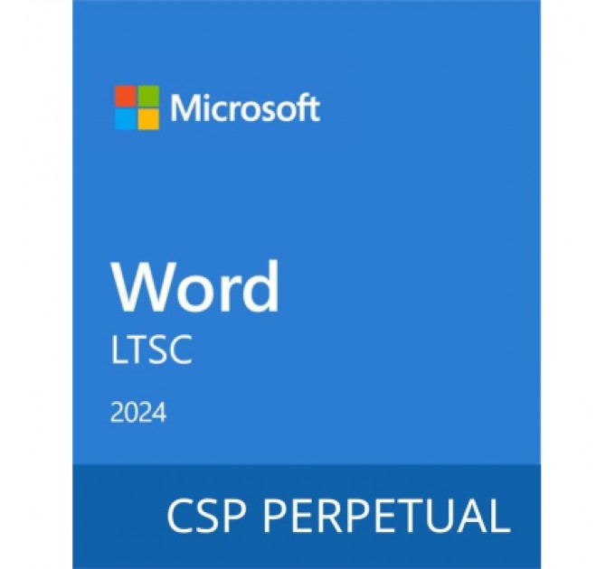 Microsoft Офісний додаток Microsoft Word LTSC 2024 Commercial Software, Perpetual (DG7GMGF0PN41_0002)