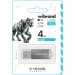Wibrand USB флеш накопичувач Wibrand 4GB Cougar Silver USB 2.0 (WI2.0/CU4P1S)