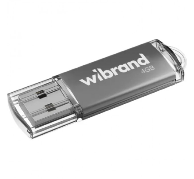 Wibrand USB флеш накопичувач Wibrand 4GB Cougar Silver USB 2.0 (WI2.0/CU4P1S)