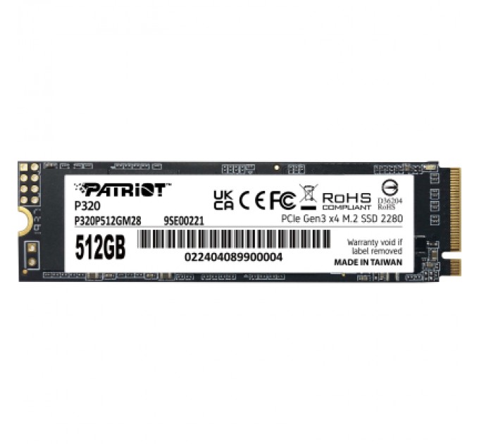 Patriot Накопичувач SSD M.2 2280 512GB Patriot (P320P512GM28)