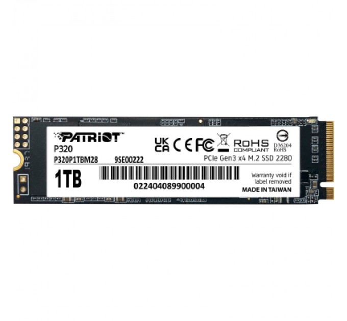 Patriot Накопичувач SSD M.2 2280 1TB Patriot (P320P1TBM28)