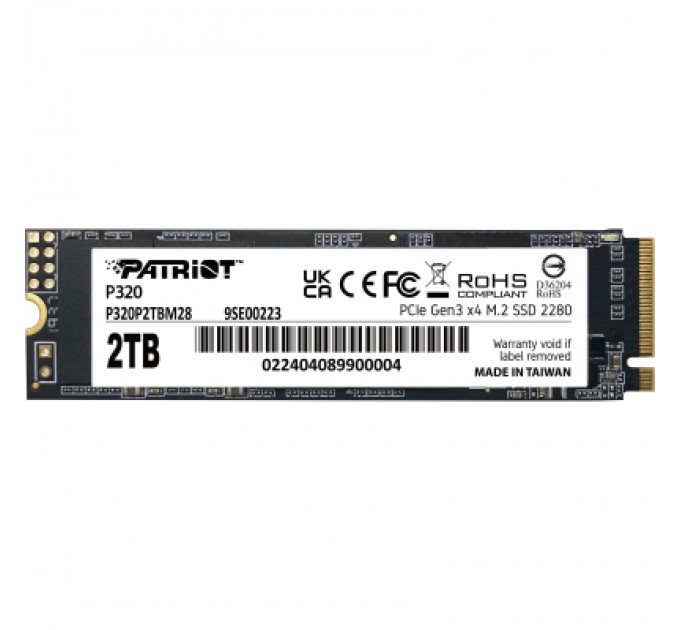 Patriot Накопичувач SSD M.2 2280 2TB Patriot (P320P2TBM28)