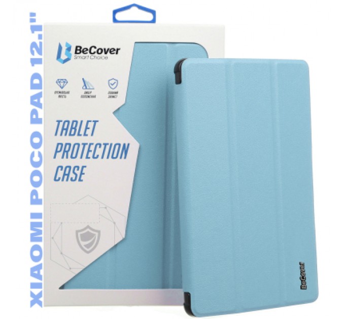 BeCover Чохол до планшета BeCover Smart Case Xiaomi Poco Pad 12.1" Light Blue (711560)