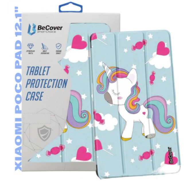 BeCover Чохол до планшета BeCover Smart Case Xiaomi Poco Pad 12.1" Unicorn (711576)