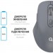 OfficePro Мишка OfficePro M230G Silent Click Wireless/Bluetooth Gray (M230G)