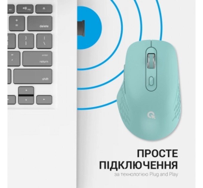OfficePro Мишка OfficePro M230M Silent Click Wireless/Bluetooth Mint (M230M)