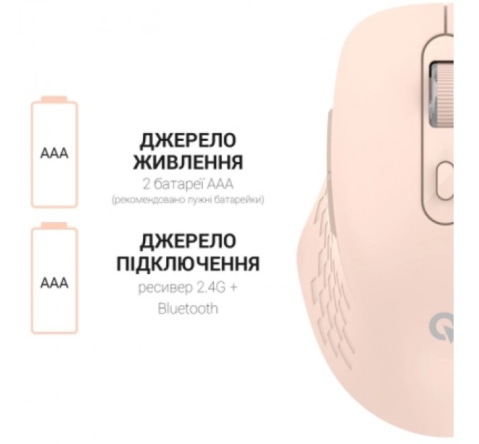 OfficePro Мишка OfficePro M230P Silent Click Wireless/Bluetooth Pink (M230P)