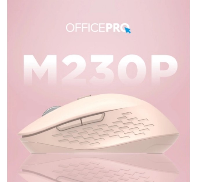 OfficePro Мишка OfficePro M230P Silent Click Wireless/Bluetooth Pink (M230P)