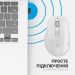 OfficePro Мишка OfficePro M230W Silent Click Wireless/Bluetooth White (M230W)