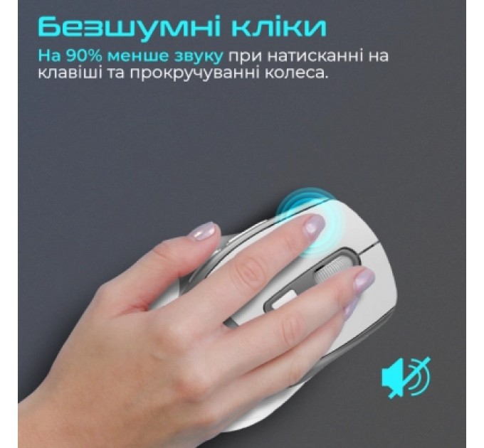 Promate Мишка Promate Samit Wireless White (samit.white)