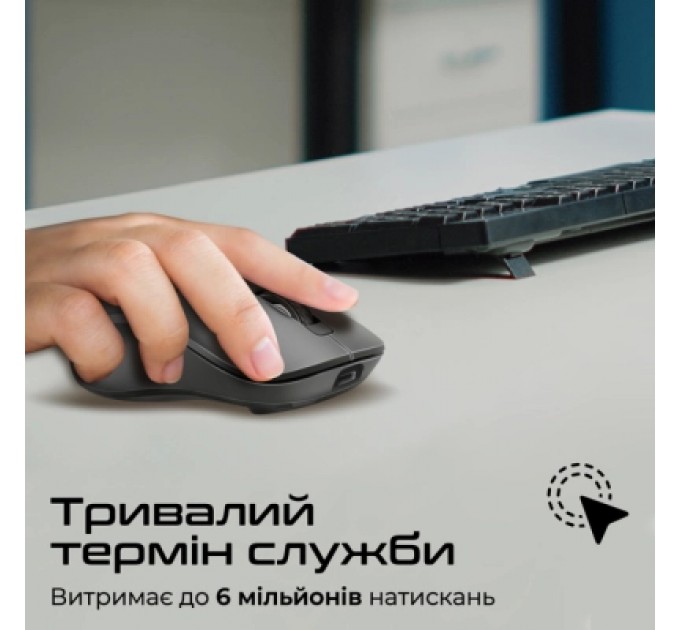 Promate Мишка Promate Samo Wireless/Bluetooth Black (samo.black)