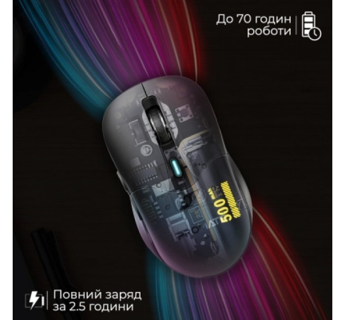 Promate Мишка Promate Samo Wireless/Bluetooth Black (samo.black)