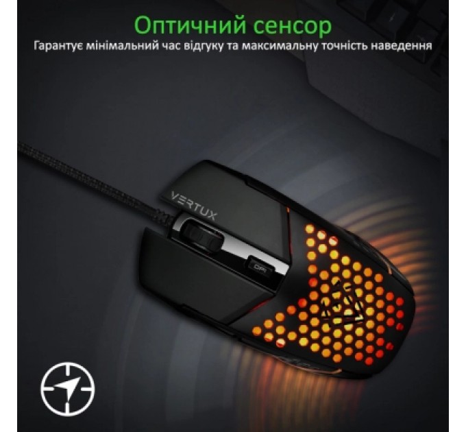 Vertux Мишка Vertux Katana USB Black (katana.black)