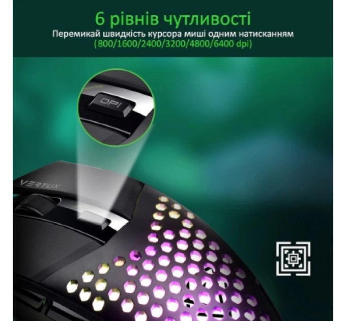 Vertux Мишка Vertux Katana USB Black (katana.black)