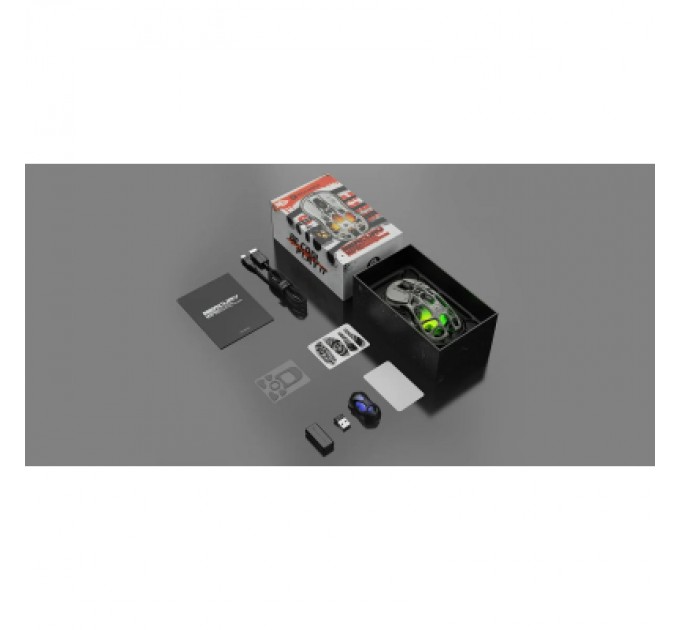 GravaStar Мишка GravaStar Mercury M1 Pro magnesium alloy body BT/WL/USB-A 4K RGB Battle-Worn (GRAVASTARM1PRO_WSM)