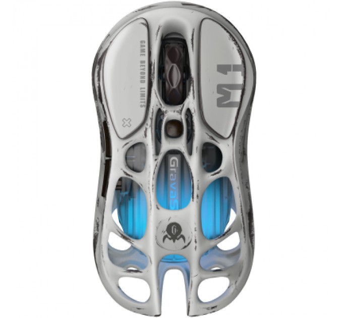 GravaStar Мишка GravaStar Mercury M1 Pro magnesium alloy body BT/WL/USB-A 4K RGB Battle-Worn (GRAVASTARM1PRO_WSM)