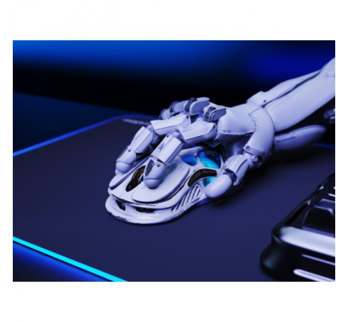 GravaStar Мишка GravaStar Mercury M1 Pro magnesium alloy body BT/WL/USB-A 4K RGB Battle-Worn (GRAVASTARM1PRO_WSM)