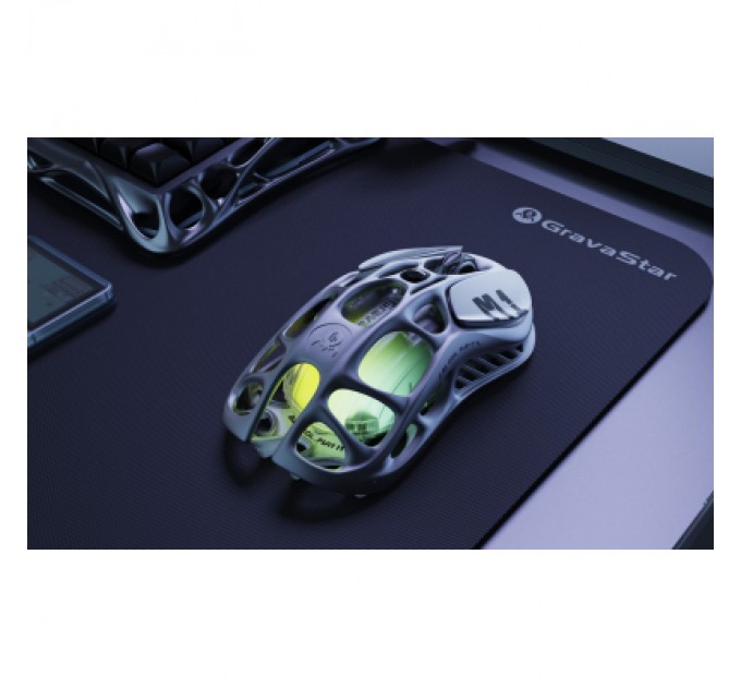 GravaStar Мишка GravaStar Mercury M1 Pro magnesium alloy body BT/WL/USB-A RGB Gunmetal Gray (GRAVASTARM1PRO_GRY)