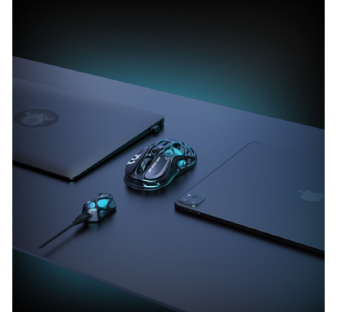 GravaStar Мишка GravaStar Mercury M1 Pro magnesium alloy body BT/WL/USB-A RGB Gunmetal Gray (GRAVASTARM1PRO_GRY)