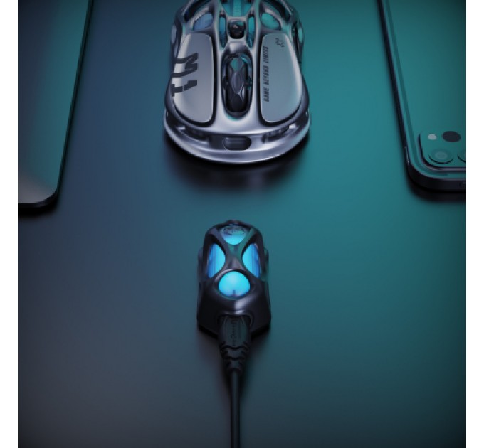 GravaStar Мишка GravaStar Mercury M1 Pro magnesium alloy body BT/WL/USB-A RGB Gunmetal Gray (GRAVASTARM1PRO_GRY)