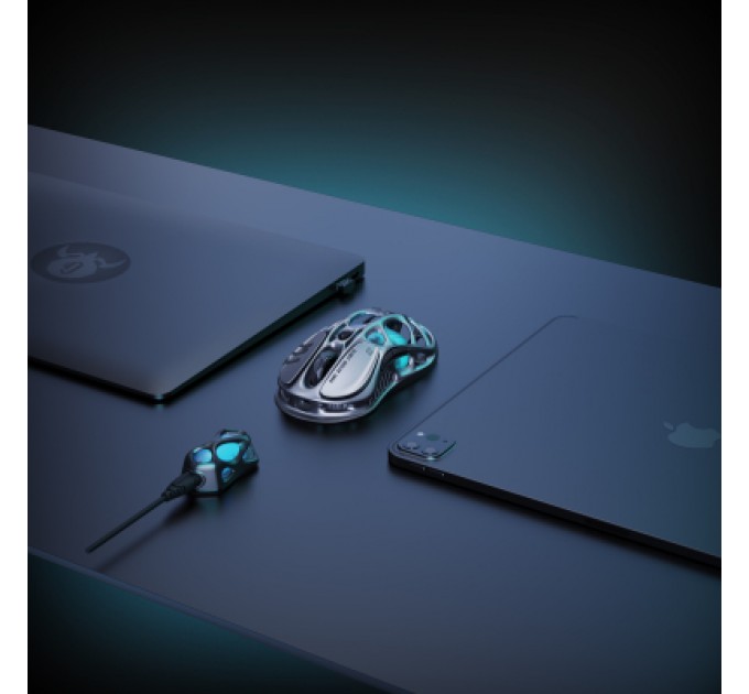 GravaStar Мишка GravaStar Mercury M1 Pro magnesium alloy body BT/WL/USB-A RGB Gunmetal Gray (GRAVASTARM1PRO_GRY)