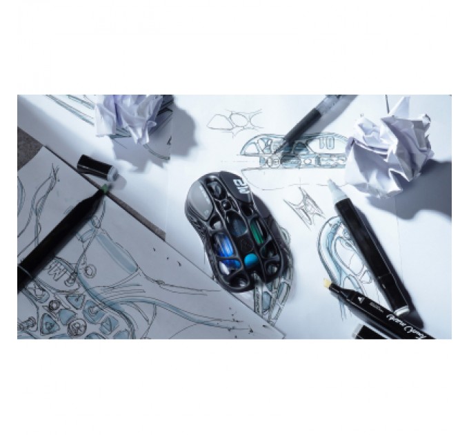 GravaStar Мишка GravaStar Mercury M2 BT/WL/USB-A RGB Black (GRAVASTARM2_BLK)