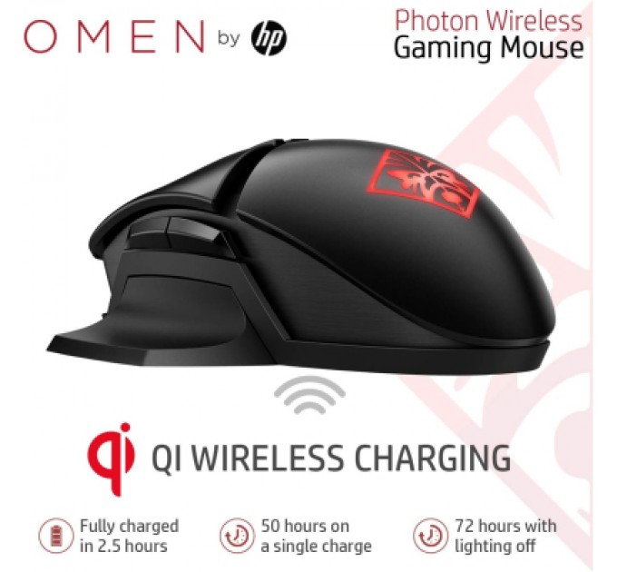HP Мишка HP OMEN Photon RGB Wireless Black (6CL96AA)