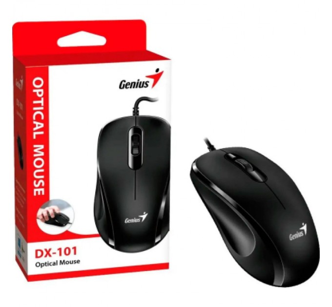 Genius Мишка Genius DX-101 USB Black (31010026400)