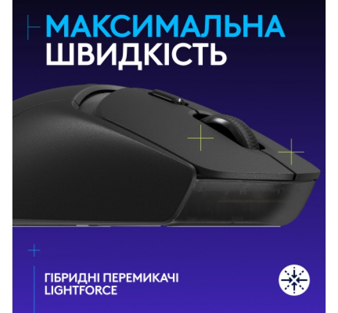 Logitech Мишка Logitech G309 Lightspeed Wireless/Bluetooth Black (910-007199)