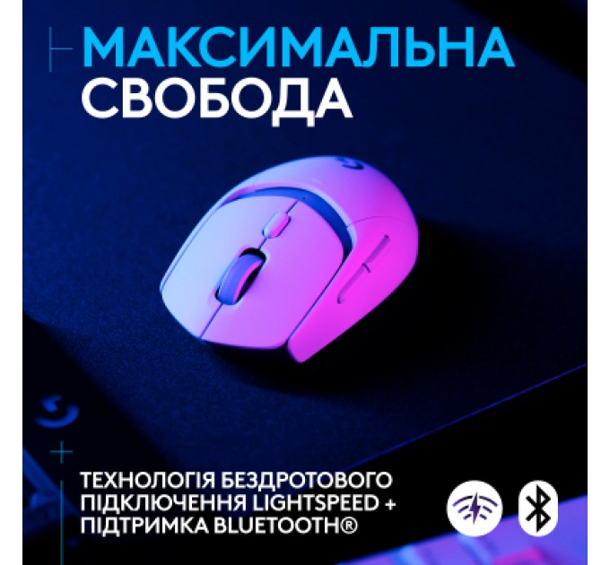 Logitech Мишка Logitech G309 Lightspeed Wireless/Bluetooth White (910-007207)