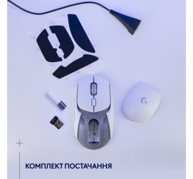 Logitech Мишка Logitech G309 Lightspeed Wireless/Bluetooth White (910-007207)