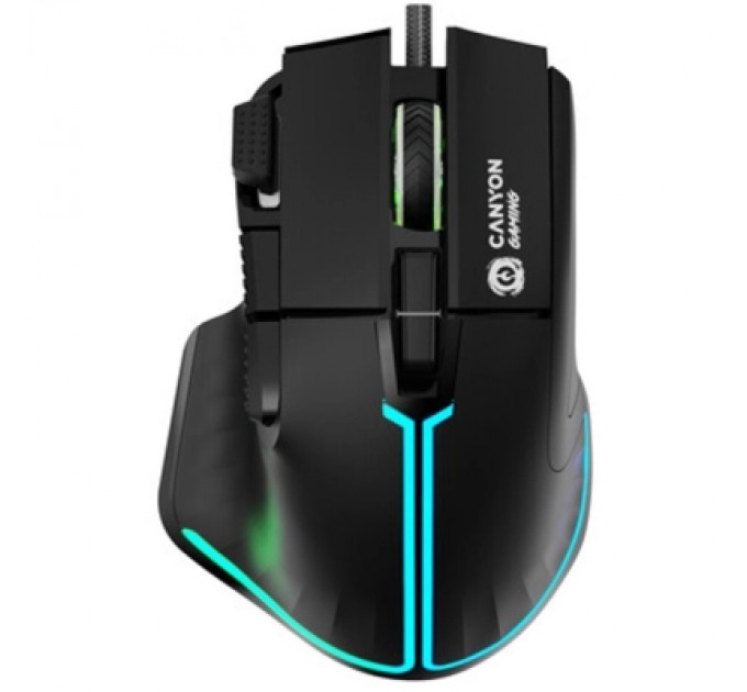 Canyon Мишка Canyon Fortnax GM-636 RGB USB Black (CND-SGM636B)