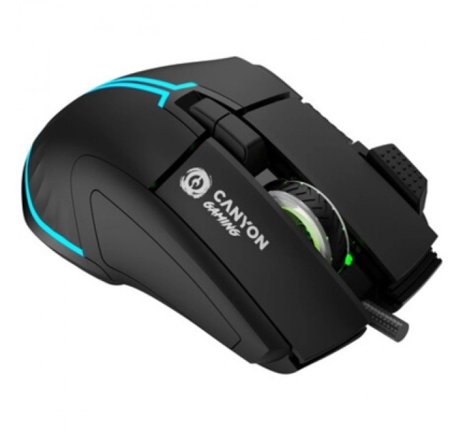 Canyon Мишка Canyon Fortnax GM-636 RGB USB Black (CND-SGM636B)