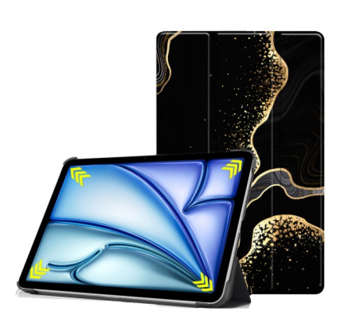 BeCover Чохол до планшета BeCover Smart Case Apple iPad Air 11" M2 2024 Black Abstraction (711598)