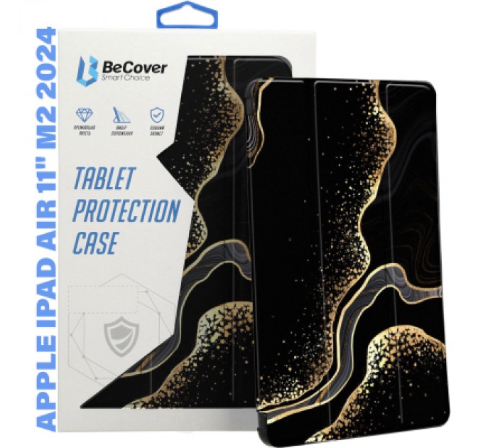 BeCover Чохол до планшета BeCover Smart Case Apple iPad Air 11" M2 2024 Black Abstraction (711598)