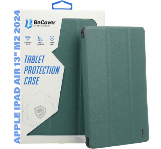 BeCover Чохол до планшета BeCover Smart Case Apple iPad Air 13" M2 2024 Dark Green (711613)