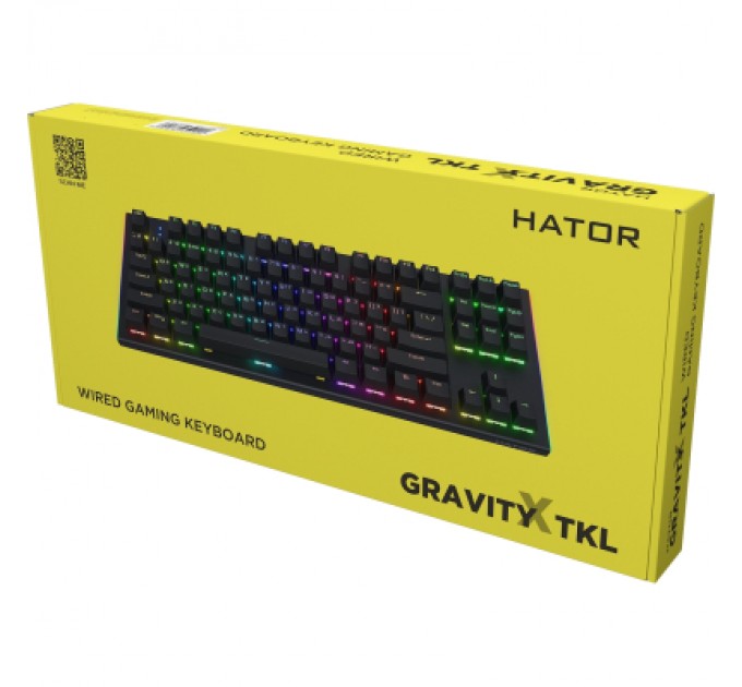 Hator Клавіатура Hator Gravity X TKL Orange USB Black (HTK550UA)