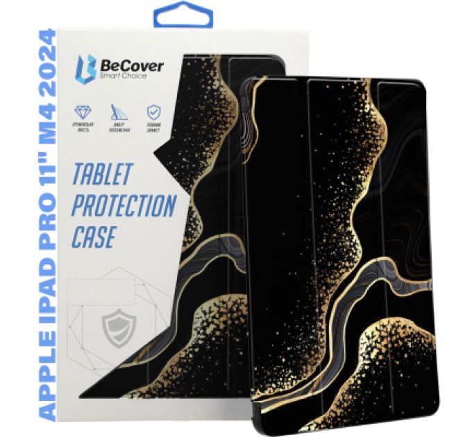 BeCover Чохол до планшета BeCover Smart Case Apple iPad Pro 11" M4 2024 Black Abstraction (711630)