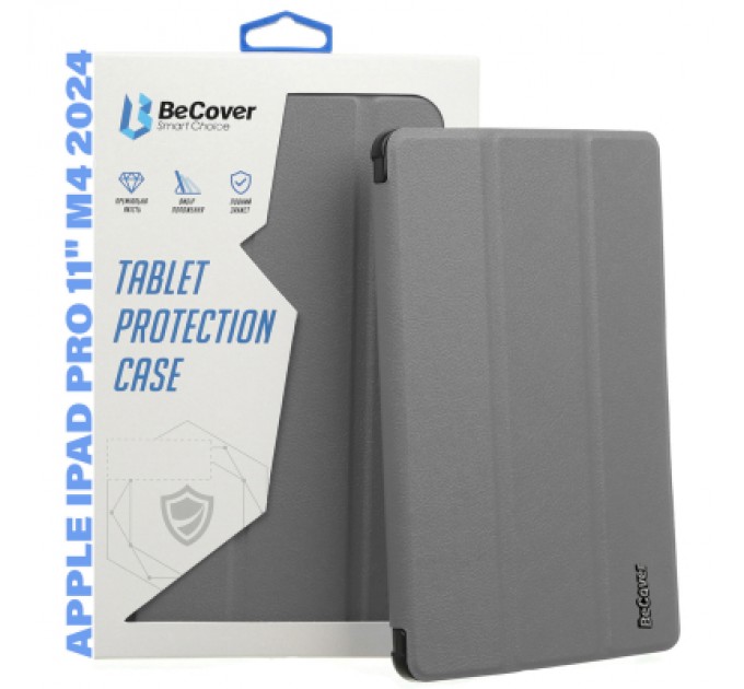 BeCover Чохол до планшета BeCover Smart Case Apple iPad Pro 11" M4 2024 Grey (711625)