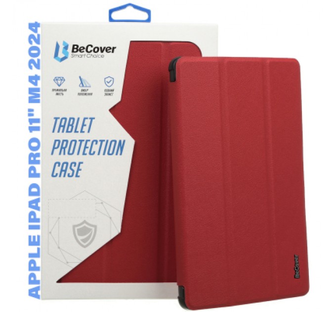 BeCover Чохол до планшета BeCover Smart Case Apple iPad Pro 11" M4 2024 Red Wine (711628)