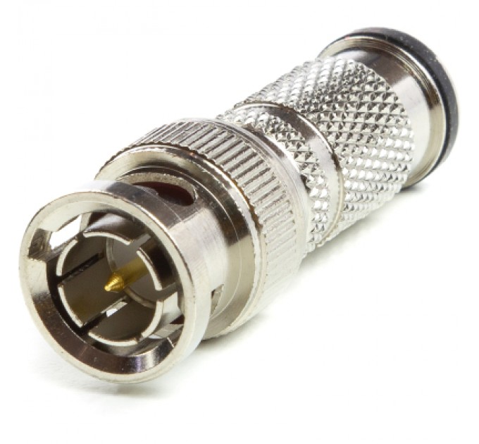 PowerPlant Конектор BNC компресійний роз'єм для мідних кабелів RG-6 (10 шт.) PowerPlant (KOMRG6)