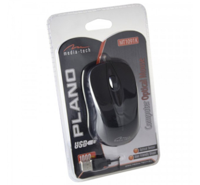 Media-Tech Мишка Media-Tech Plano USB Black (MT1091K)