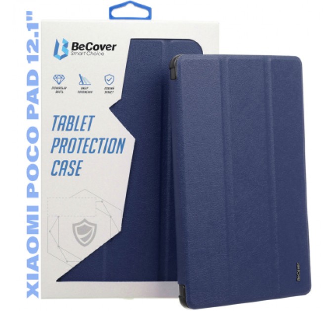 BeCover Чохол до планшета BeCover Flexible TPU Mate Xiaomi Poco Pad 12.1" Deep Blue (711583)