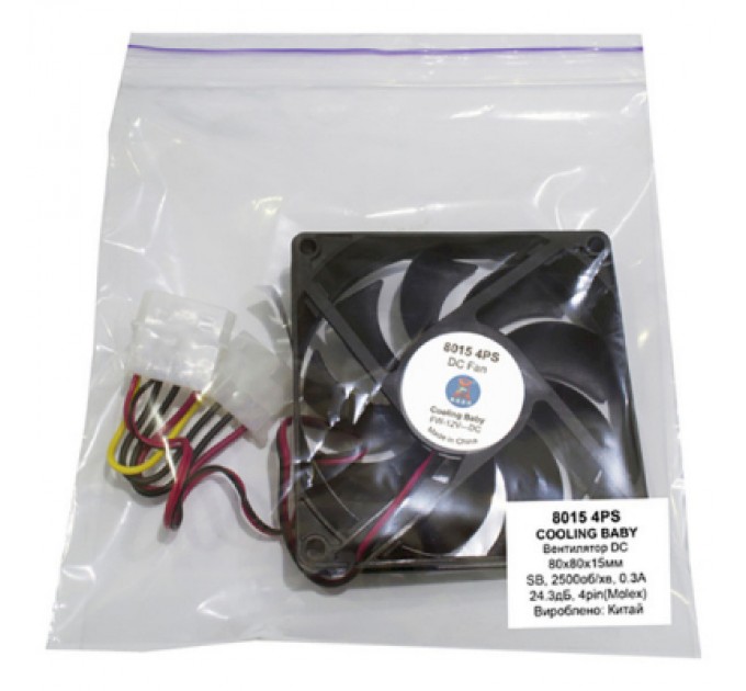 Cooling Baby Кулер до корпусу Cooling Baby 8015 4PS