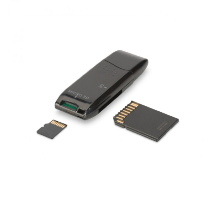 Digitus Зчитувач флеш-карт Digitus USB 2.0 SD/MicroSD (DA-70310-3)