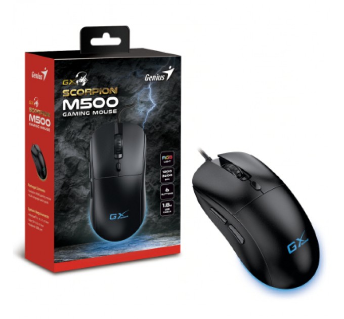 Genius Мишка Genius Scorpion M500 USB Black (31040011400)