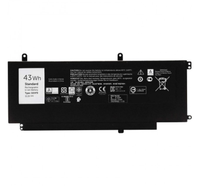 AlSoft Акумулятор до ноутбука Dell Inspiron 15-7547 D2VF9, 43Wh (3700mAh), 3cell, 11.1V, Li-ion AlSoft (A47938)