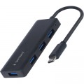 Gembird Концентратор Gembird USB-C UHB-U3P4-02 4xUSB3.1 (UHB-CM-U3P4-02)