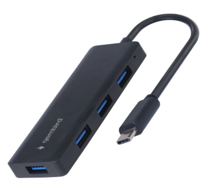 Gembird Концентратор Gembird USB-C UHB-U3P4-02 4xUSB3.1 (UHB-CM-U3P4-02)
